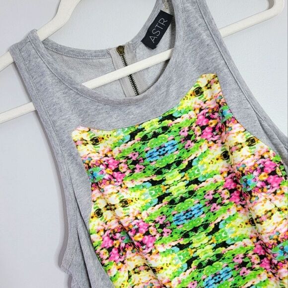 ASTR Graphic Print Tank Dress - Picture 1 of 4